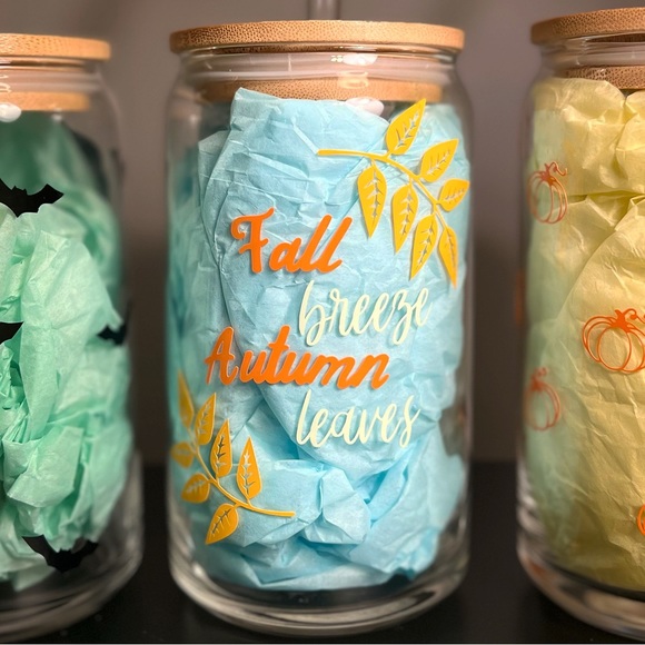 🍂 Autumn Glass Cup - Picture 1 of 1